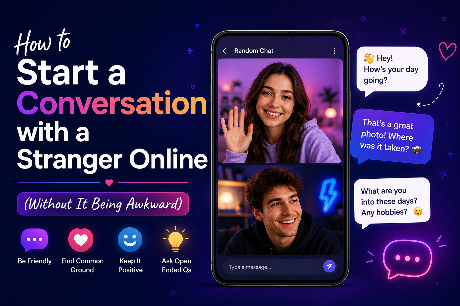 How to Start a Conversation with a Stranger Online (Without It Being Awkward)